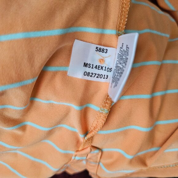 Peter Millar Summer Comfort Striped Collared Short Sleeve Polo Shirt Size Medium - Picture 10 of 12